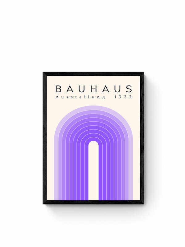 Cuadro Bauhaus Purple